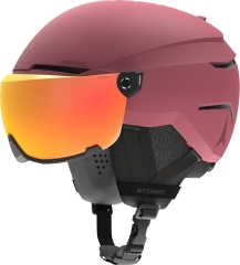 Atomic Savor Visor Stereo Skihelm (maroon) 