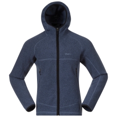 Bergans Vaagaa Merino Terry Midlayer Hoodie (granite-blue) 