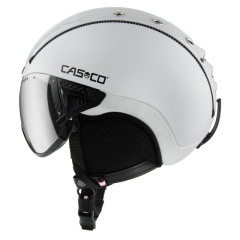 Casco SP-2 Visor Skihelm (structured-white glossy/carbonic) 