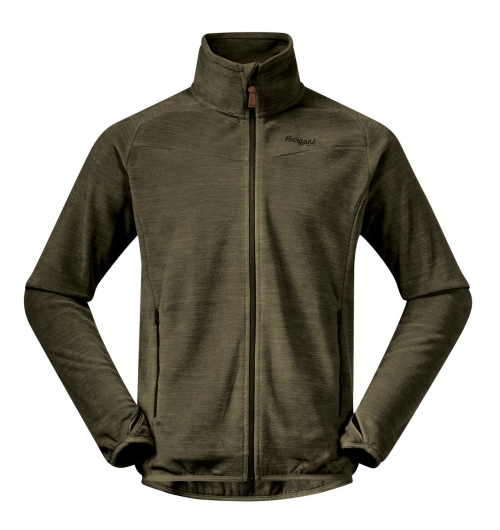 Bergans Hareid NoHood Fleece Jacket (dark-olive/green) 