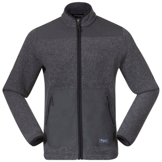 Bergans Nordmarka ReWool Pile Midlayer Jacket (solid-dark-grey/dark-shadow-grey) 