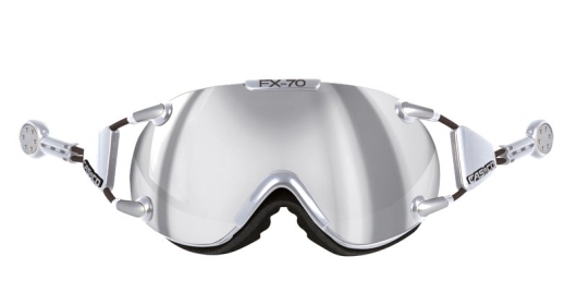 Casco FX-70 Carbonic Large Skibrille (chrome/silber) 