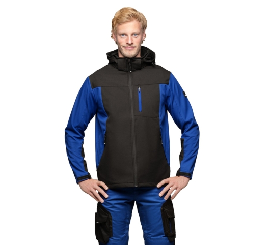 FHB Jannik Softshelljacke (royal-schwarz) 