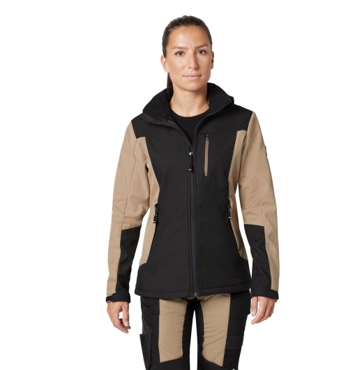 FHB Julia Softshelljacke (beige-schwarz) 