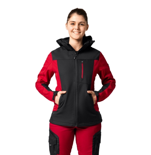 FHB Julia Softshelljacke (rot-schwarz) 