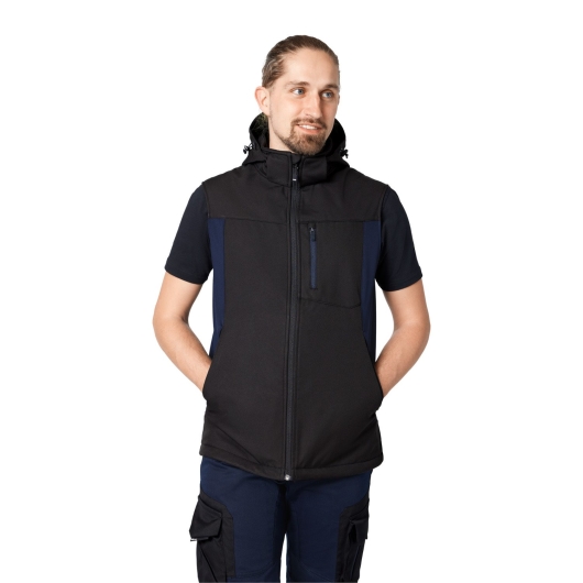 FHB Justus Softshell-Weste (marine-schwarz) 