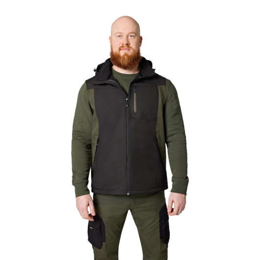 FHB Justus Softshell-Weste (oliv-schwarz) 