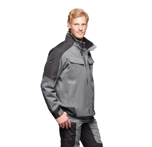 FHB Lars Winter-Arbeitsjacke (grau-schwarz) 