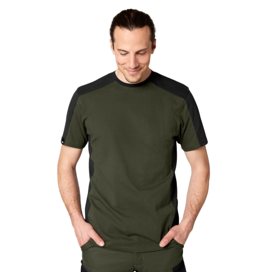 FHB Marc T-Shirt (oliv-schwarz) 
