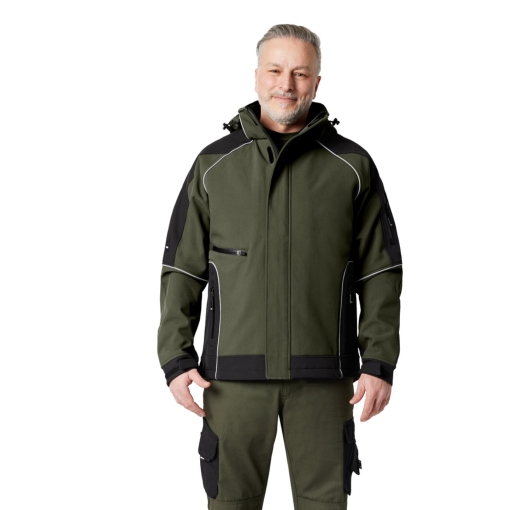 FHB Walter Softshelljacke (oliv-schwarz) 