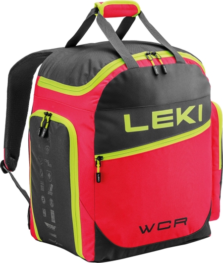 Leki Skiboot Bag WCR 60L Skischuhtasche (bright-red/black/neon-yellow) 