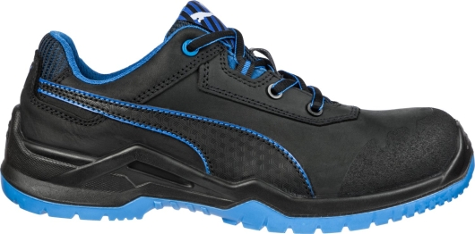 Puma Argon Low S3 Sicherheitsschuhe (schwarz/blau) 