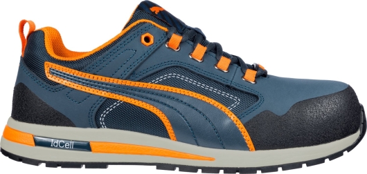 Puma Crosstwist Low S3 Sicherheitsschuhe (blau/orange) 