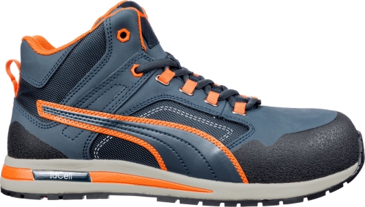 Puma Crosstwist Mid S3 Sicherheitsschuhe (blau/orange) 